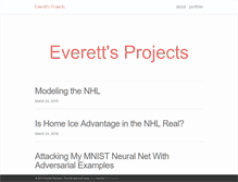 Tablet Screenshot of everettsprojects.com